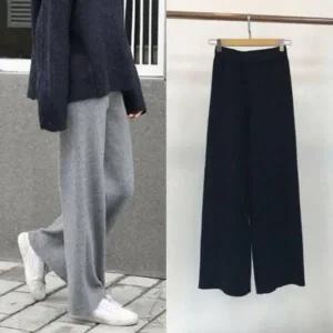 [하프클럽/]고무줄 루즈스트라이프짜임 풀오버 보텀 컴포트