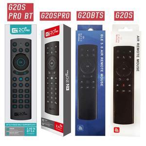 G20BTS Plus PRO 2.4G 무선 스마트 음성 에어 마우스 자이로 스코프 IR 안드로이드 TV 박스 용 백라이트 원