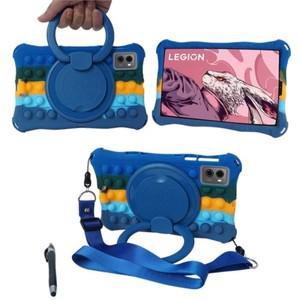 레노버 Y700 2025 TB-321FU Legion Gen 2 케이스 360 회전 스탠드 커버 용 소프트 실리콘 쉘 키즈