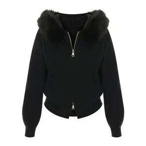 [롯데백화점]티뷰 퍼트리밍 투웨이 집업 니트 점퍼_V5D-CJP004