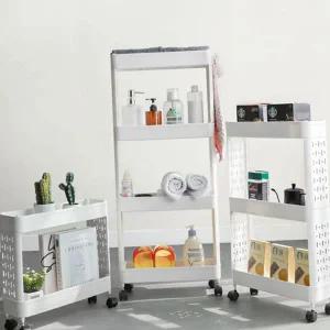 세제 수납함 다용도 바퀴형 세탁실 이동식 트롤리 틈새선반 수납장 화장실 이동형 슬림형 공간 주방 다단