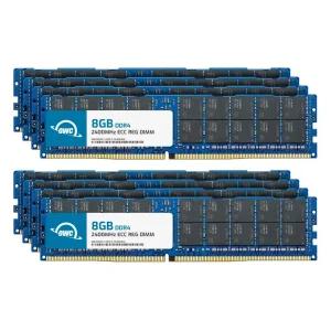 OWC 64GB 8개 x 8GB DDR4 2400MHz 1Rx4 ECC 등록 RDIMM 288핀 메모리 RAM