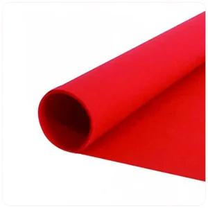 무배 큐 부직포 칼라펠트롤 빨강색 비접착 60x270cm