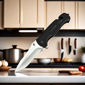 DA57 채소 및 과일 절단 접이식 칼 스테인리스 스틸 블레이드 G10 핸들 주방 필수 육류 도구