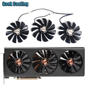 3FAN 85MM 4PIN CF1010U12S FDC10U12S9-C 비디오 카드 냉각 팬 XFX Radeon RX 5700XT Thicc III용