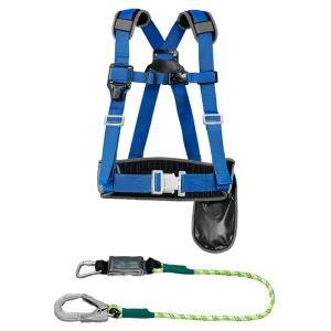 동명 상체식 안전벨트 + 죔줄 세트 청색