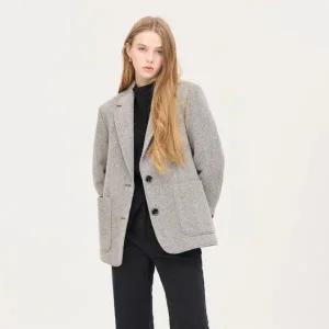 [시슬리]워스티스 헤링본 싱글 자켓_SAJK40461