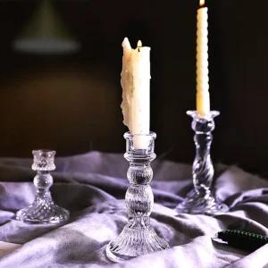 크리스탈 캔들 홀더 유리 촛대 결혼식 피로연 돌잔치 인테리어 촛대 피로연 캔들홀더 유리 웨딩 인테리어