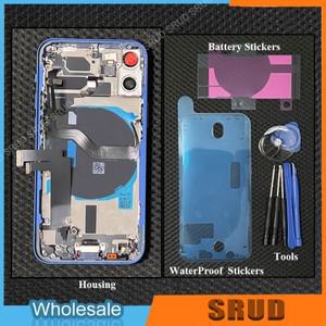 A+ iPhone 12Pro Max 12 미니 뒷면 커버 배터리 하우징 후면 도어 어셈블리 +플래시 GPS WIFI BT +무선 충