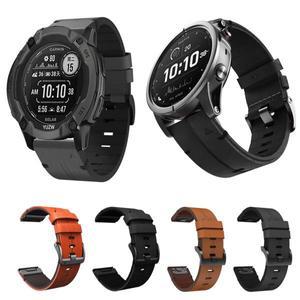 Garmin Instinct 2X 퀵 핏 밴드,  가죽 스트랩, Forerunner 965 955, Approach S70 S62, Epix Pro 팔찌, 22