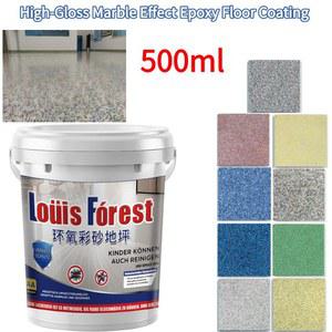 콘크리트타정기 고광택 대리석 효과 에폭시 바닥 코팅 방수 바닥 페인트 대리석 차고 페인트 수성 에폭시 코팅 바닥