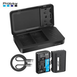 LP-E6P LP e6p 배터리 및 충전기 케이스 캐논 EOS R II 5D IV 6D 7D 용 2400mAh