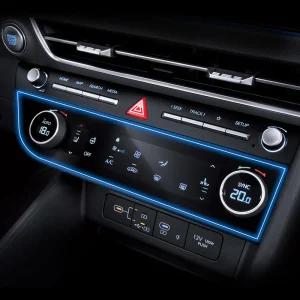 쏘나타 디엣지 공조기 보호필름 디스플레이 기스방지 필름