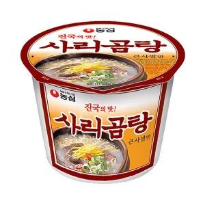 큰컵라면 농심 사리곰탕 111g 16개