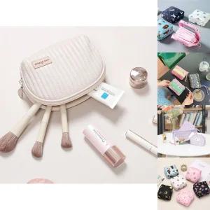 미니 화장품 파우치 반달형/여성/소형/수납/다용도/작은/동전/소품/포켓/주머니/가방속/생리대/지갑/소품