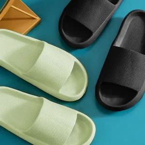 층간소음 슬리퍼 두꺼운 폭신한 룸슈즈 실내용 슬리퍼 거실화 남녀공용 푹신한 쿠션감 사무실 미끄럼