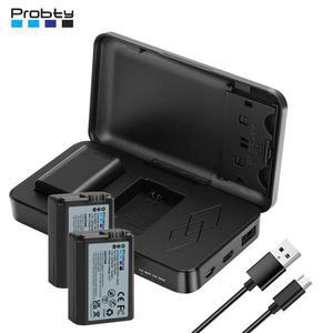 NP-FW50 교체용 배터리 + 충전기 케이스 소니 알파 A6000 ZV-E10 A7