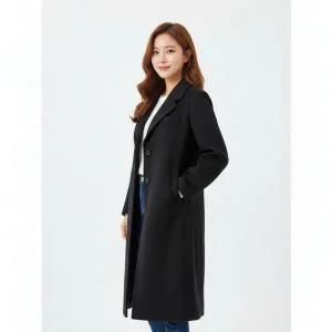 CC콜렉트 캐시미어 야크 블렌드 3버튼 롱 코트 (C254MSG563)