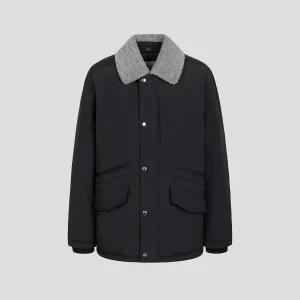 [매장정품] [빈폴] 양모 트리밍 사파리 다운 블랙 (BC4Y38C725)