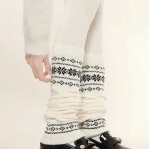 윈터 노르딕 니트 레그워머 4컬러 겨울 방한
