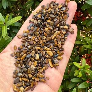 타이거 아이 칩, 작은 호랑이 원석, 윌파워 스톤, 텀블 래브라도라이트 크리스탈 5-7mm