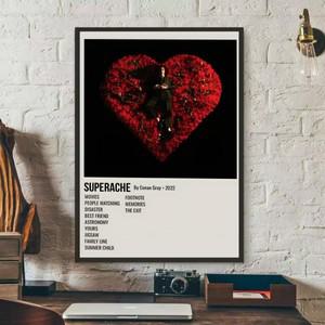 C-Conan Grays 가수 포스터 스티커 HD 그림 벽 예술 침실 홈 장식 선물