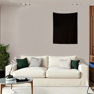 폴리 에스터 태피스트리 솔리드 블랙 컬러 침실 거실을위한 간단한 미니멀리스트 장식 벽 교수형 현대 스타