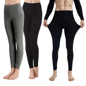 마마로 국내생산 여성 남성 면 스판 타이즈 레깅스 겨울 스판 9부