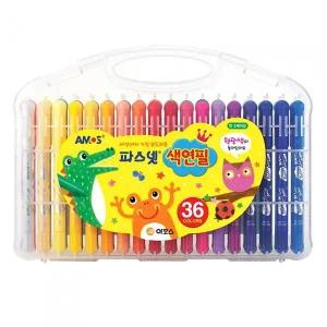 [셀러에이드]아모스 파스넷색연필 36색 미술용품 개 (1개입)