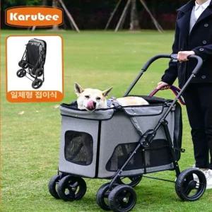 대형견 웨건 접이식 강아지 유모차 리트리버 개모차