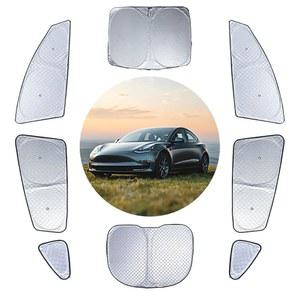 업그레이드된 Tesla Model Y 2020-2025년형 Juniper 캠핑용 창문 선쉐이드 8피스 캠핑 액세서리용 윈드실드 프라이버시 스크린