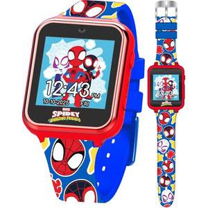 마블 스파이디와 그의 놀라운 친구들 카메라 게임 음성 녹음기 계산기 페도미터 컬러풀 실리콘 스트랩이 장착된 인터랙티브 키즈 스마트 워치는 손목에 5.5인치에서 8인치까지 맞습니다