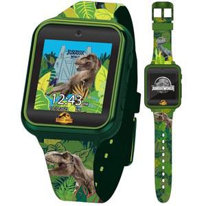 쥬라기 월드 키즈 스마트 워치 - 시계 얼굴 10개, 벽지 3개, 인터랙티브 게임, 알람, 카메라, 음성 녹음기, 계산기, 만보계, 5.5-8.0인치 손목에 맞습니다
