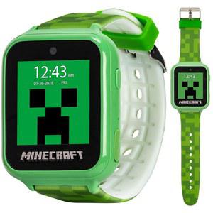 마인크래프트 키즈 LED 스마트워치, 10개의 크리퍼 및 몹 워치 페이스, 스텝 카운터, 셀카 카메라, 비디오 레코더, 음성 레코더, 타이머, 재미있는 게임, 계산기, 그리고 배경화면 u2013이 손목에 맞습니다. 5.5-8.0