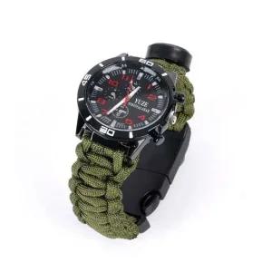 G1 서바이벌 군인 시계(카키) 생존키트 서바이벌 키트 생존팔찌 레져용시계