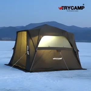트라이캠프 얼음낚시텐트,빙어낚시,큐브텐트.사계절 대형220 초대형280plus