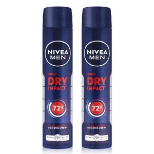 니베아 맨 데오드란트 스프레이 드라이 임팩트 200ml x 2개