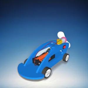 스피드 전동 풍력자동차 만들기 고속 전동모터 프로펠러 미니 레이싱카 (일반형 1인용)