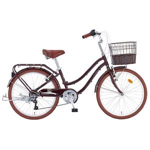 2025년형 스마트 24 클라라 7단 알루미늄 프레임 여성용 바구니 자전거 무료조립