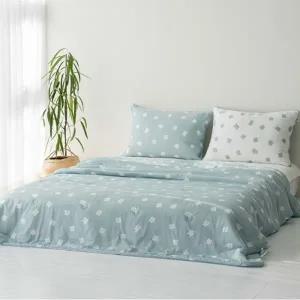 몽이 냉감 스프레드 싱글S세트 블루