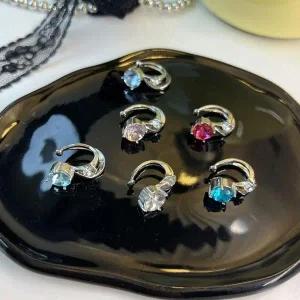 [오노마] ONM 빅 큐빅이어커프 큐빅 페이크피어싱 연골 피어싱 가짜 (S37326144)