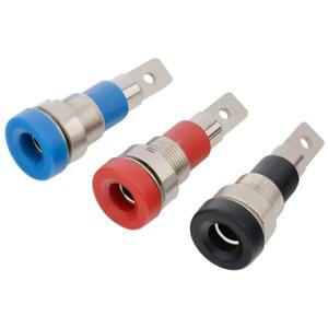 Uiz 4MM 바나나 소켓 고전류 계측기 바인딩 포스트 절연 패널 개방 12MM 32A /600V