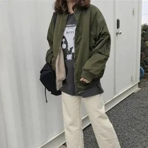 [RG5L83S8]여성후리스점퍼 양면자켓 뽀글이 플리스 야상