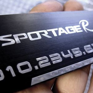 [메탈맥스]메탈맥스 올뉴 쏘렌토 블랙 알루미늄 주차번호판-HC/기아차/K7/K5/K3/K9/쏘렌토/스포티지 / 알루