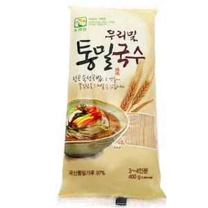 [우리밀] 통밀국수 (400gx5개) 백밀국수 쌀소면