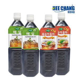 희창 자연생각 복숭아홍차 매실차 980ml 아이스티 과일액상 희석 음료
