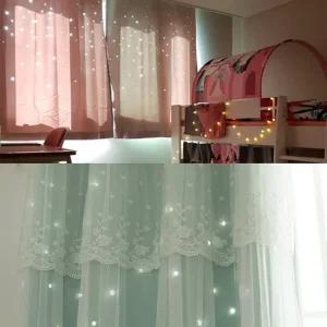 까르데코 동화같은 별 펀칭암막커튼 창형 중형 대형