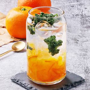 리비 캔모양 유리컵 370 홈카페 비어캔글라스 수입 맥주잔 아이스 커피잔