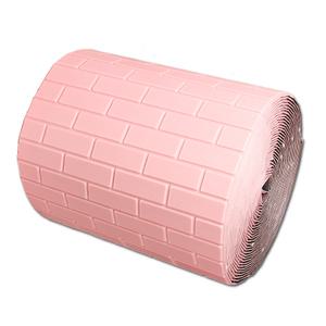 3D입체벽지 알뜰 폼블럭 30M 핑크 접착식