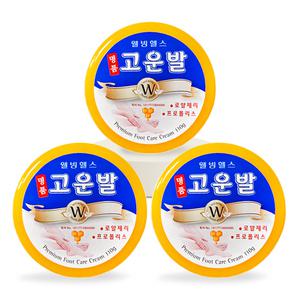 웰빙헬스 명품 고운발 크림 110g 3개 발각질 굳은살 풋케어